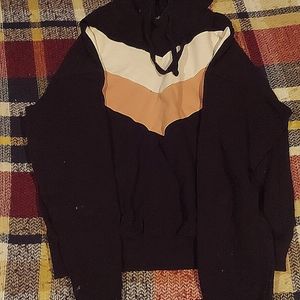 White and peach hoodie small